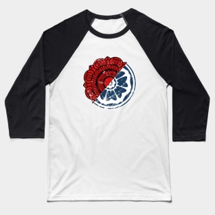 Red Lotus and White Lotus Baseball T-Shirt